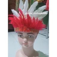 Feather crown/ dance accessories fine feather dance accessories/
