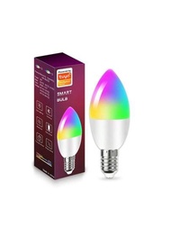 智能塗鴉無綫蠟燭燈E14智能應用程序遙控LED燈泡E26燈泡E27筒燈