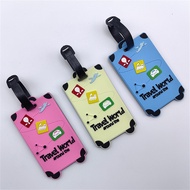Soft Silicone Luggage Tag Anti-lost Writing Logistics Identification Boarding Pass Luggage Name Tag