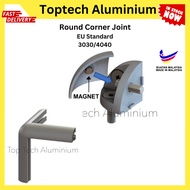 Round Corner Joint for Aluminium Profile 3030R/4040R for Engineering, Commercial or DIY