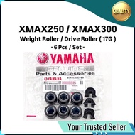 ( 17G ) Drive Roller - 6 Pcs / Set - Yamaha XMAX250 XMAX300 XMAX 250 300 XMAX-250 XMAX-300 B74-37632