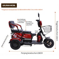 Sepeda Motor Listrik Roda 3/mobil baterai kecil roda 3/untuk orang tua