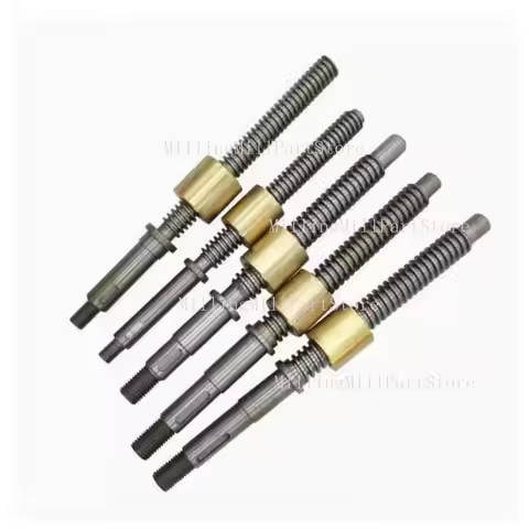 CNC Lathe Tailstock Lead Screw & Nut C6132 C6140A1 C6140D Total Length 252/255/263/285/310/340mm Lat