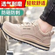 Breathable Anti Smash Anti Puncture Safety Shoes for Men, Lightweight Comfortable Work Boots Industr