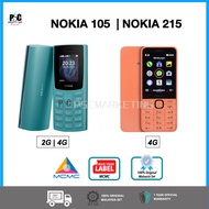 [MY Set] Nokia 105 (2G | 4G) | Nokia 215 4G (2024) Dual Sim - 1 Year Nokia Malaysia Warranty