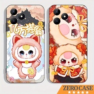 Realme C51, C53 case with square edges, camera protection printed with BABY THREE V3