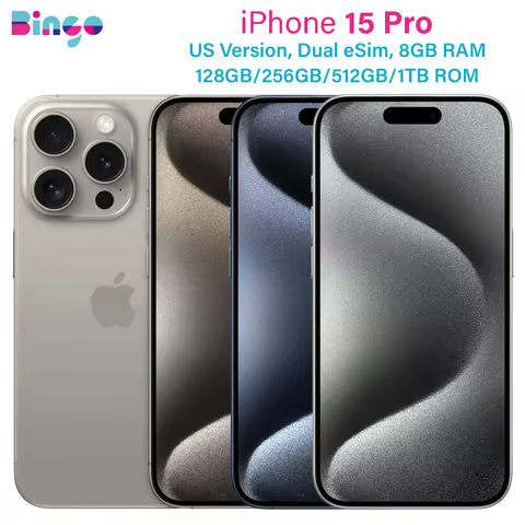 iPhone 15 Pro A2848 128GB 256/512GB 1TB 6.1" Genuine Super Retina XDR OLED Face ID A17 Dual eSIM 48M