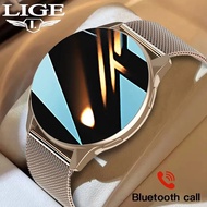 LIGE Smart Watch Women Recording Smart Bracelet Lady Voice Assistant Digital Watches Weather Smart Watch Waterproof