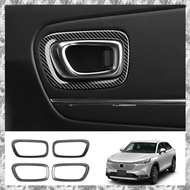 [I O J E] Car Interior Carbon Fiber Door Handle Frame for   Vezel 2021
