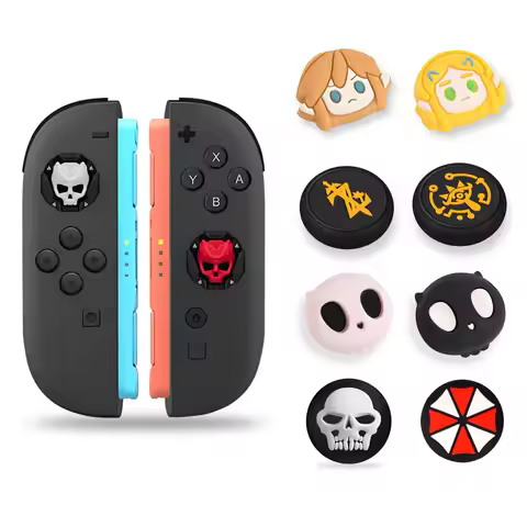 2pcs Silicone Thumb Stick Grip Cap Protective Cover For Switch 2 Joy-con/NS 2 Pro Game Controller NS