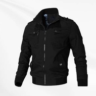 jaket pria keren casual waterproof valir ruster original baru - hitam l