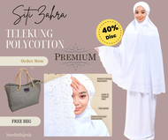 TELEKUNG POLYCOTTON PREMIUM SITI ZAHRA FREE BEG QUALITI