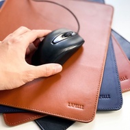 Mouse pad, Mouse pad made of genuine cowhide, size 23.5 x 27.5 cm - Mouse Pads Leather LAPELLE