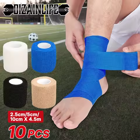 10pcs 2.5/5/10cm Non-Woven Universal Fit for Sports Elastic Foot Support Joint Protection Self-Adhes