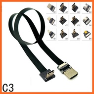 C3 Up and Down Elbow Camera FPV Mini HDMI to HDMI HD Cable 90 Degree Elbow FPC Flexible Flat Cable