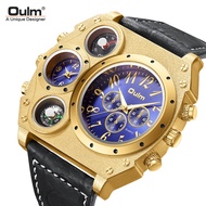 Oulm large dial sports leisure quartz watch men's watch belt compass tide brand watch