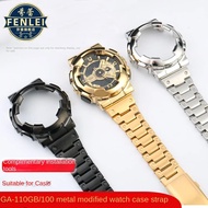 For Casio G-Shock GA-110/100/120 Metal Modified Solid Stainless Steel Watch Case Belt Strap Watchband Retrofit Bezel Accessories