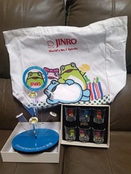 韓國真露燒酒杯連酒架 ～環保袋套裝