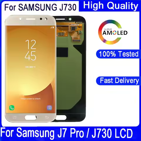 5.5"Super AMOLED LCD For SAMSUNG J7 Pro 2017 J730 J730F LCD Display Touch Screen Digitizer Assembly 