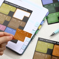 2026 Planner Note Sticker Waterproof English Schedule This Month Index Label Sticker Sticker