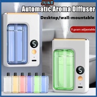 5 Modes Automatic Air Fragrance with Essential Oil USB Rechargeable Humidifiers Digital Display Air Freshener Toilet Bedroom Household Automatic Aroma Diffuser