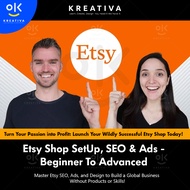 ETSY Video Course - Etsy Shop SetUp, SEO & Ads - Beginner To Advanced | Learn ETSY course