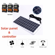 Solar Panel Kit 12V 35W Waterproof Solar Charger Portable Solar Powered Battery Charger Outdoor DIY 