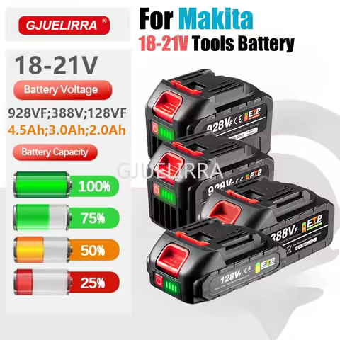 21V 928VF Battery 4.5Ah 3.0Ah 388VF 128VF Large Capacity Rechargeable Lithium Ion Battery for Makita