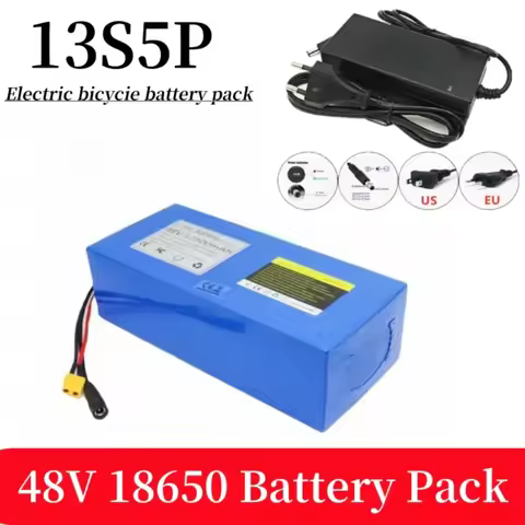 48V 12500mAh built-in battery 13S5P with BMS, 500W 750W 1000W electric mobility tool 18650 lithium b