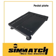 SIMMATCH Independent Pedal plate on floor with 4 stoppers [ SimX pressurized pedal plate ] Add on Fo