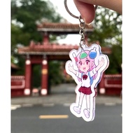 Chemistry class girl keychain