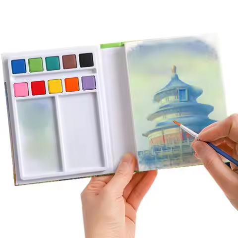 High Quality A3 Size Watercolor Paper With Pigment/Brush Thickened Drawing Notepad Painting Notebook