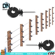 100 Pcs Black Electric Fence Insulator Electric Fence Clips For Outdoor Garden Fence Accessor  PVC E