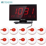 Retekess TD105 การโทรแบบไร้สายระบบลูกค้าผู้ป่วยร้านอาหาร Pager พยาบาล Caregiver Pager 1 ออกอากาศหน้า