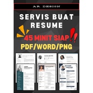 RESUME | SERVIS BUAT RESUME | SIAP CEPAT 45 MINIT | ATS FRIENDLY