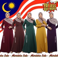 🇲🇾 Merdeka Sale Jubah Zalikha XS Sahaja ❤️‍🔥 Dress Viral Melayu Moden Baju Hasnuri Murah Kurung Kain Seluar Bra Fit Lawa