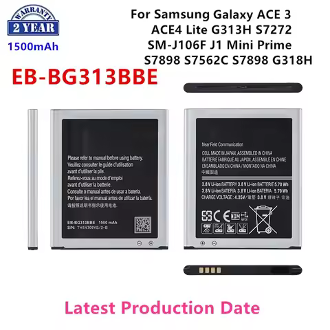 Brand New EB-BG313BBE 1500mAh Battery For Samsung Galaxy Trend 2 ACE 3 ACE4 Lite G313H S7272 J1 Mini