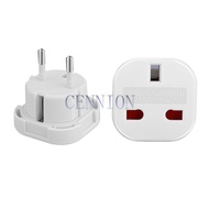 Black White Copper 10A 250V GB UK To EU FR DE Euro Power Plug 4.0MM 4.8MM Trip Travel Adaptor Korea 