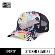 New Era 9FORTY A-Frame Trucker Party Vibe Sticker Bombing Multicolor Snapback Cap