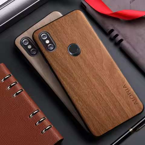 Case for Xiaomi Mi Mix 3 2S 4 funda bamboo wood pattern Leather back cover coqur for xiaomi mi mix 3