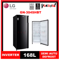LG GN304SHBT 168L / SMART INVERTER UPRIGHT FREEZER (BLACK) (GN-304SHBT)