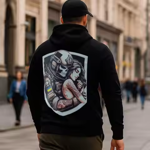 Oversized Tactical Printed Sweatshirt Custom Logo Military Design for Men Essentials Long Sleeve Aut