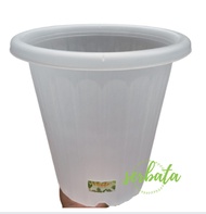 Pot Bunga LUSINAN Yogap 25 Transparan/Bening / Pot Tanaman Plastik