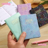 LANJ 2025 Agenda Book, Mini A7 2025 Planner Notebook, Mini English To Do List with Calendar To Do Li