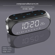 ชุดลำโพง radio link ลำโพงเบสพกพาอเนกประสงค์พร้อมหน้าจอกระจกแสดงผลไฟ LED ตั้งปลุกได้ 2 เวลา เหมาะสำหร