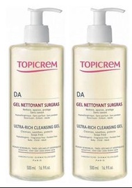 全新！包郵！Topicrem 舒潤益膚清潔凝膠 500ML x2