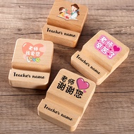 Custom Name Wooden Phone Stand, Single and Double Slots, Thank You Teacher Gift
