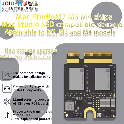 4TB 8TB Hard Disk Upgrade Kit Small Plate apply to Mac Studio SSD M1 M2 M3 M4 PRO MAX Expand Memory 
