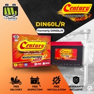Installation Provided Century Marathoner Max DIN55 DIN60 DIN60L/R Car Battery Bateri Kereta Proton S