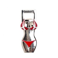 European Souvenir Fridge Magnet Bottle Opener Bikini Denmark by Denmark Country